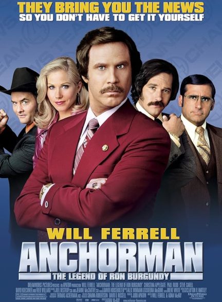 دانلود فیلم Anchorman: The Legend of Ron Burgundy / گوینده : افسانه ران بورگاندی